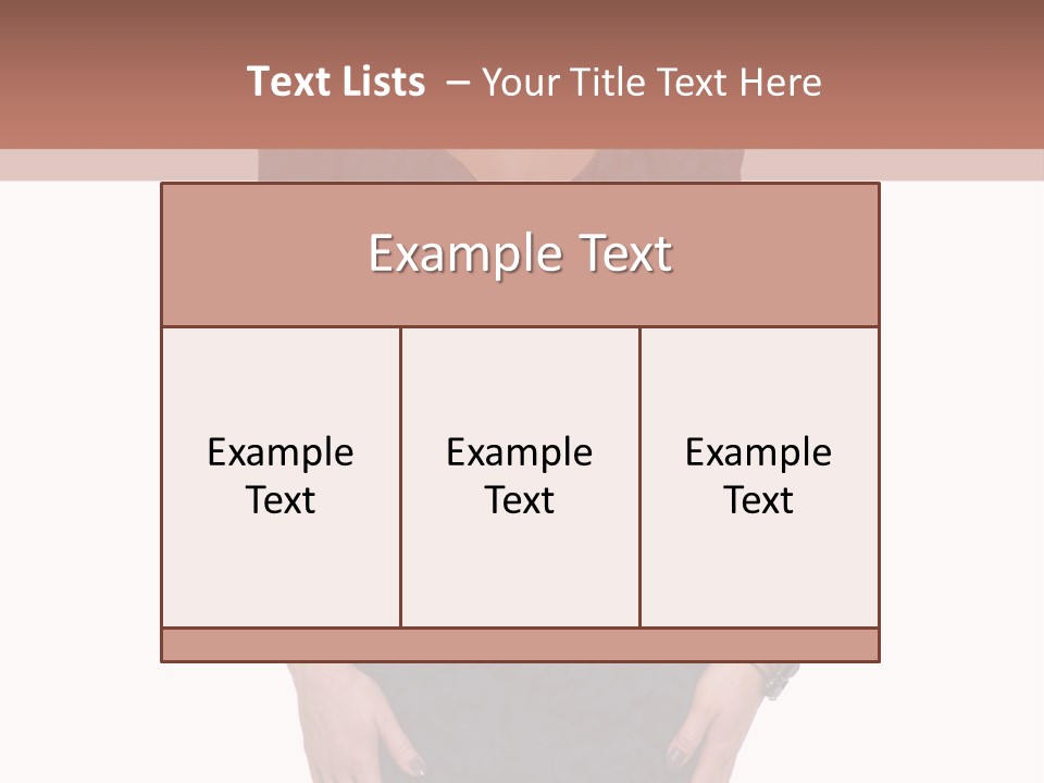 A Woman In A Blue Dress With A Brown Background PowerPoint Template