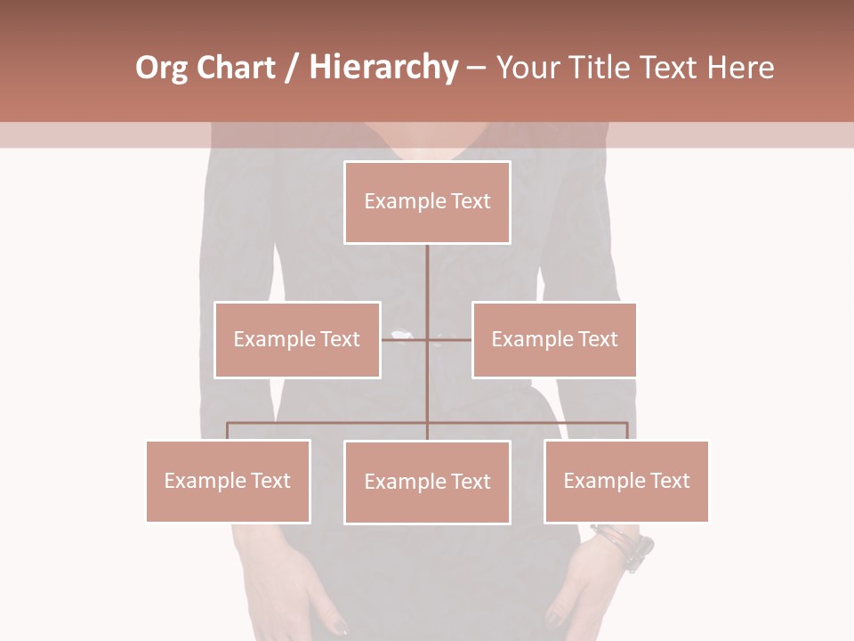 A Woman In A Blue Dress With A Brown Background PowerPoint Template