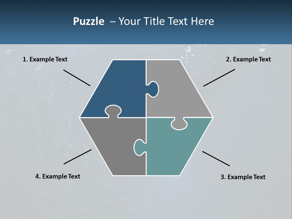 A Person Swimming In The Water Surrounded By Fish PowerPoint Template