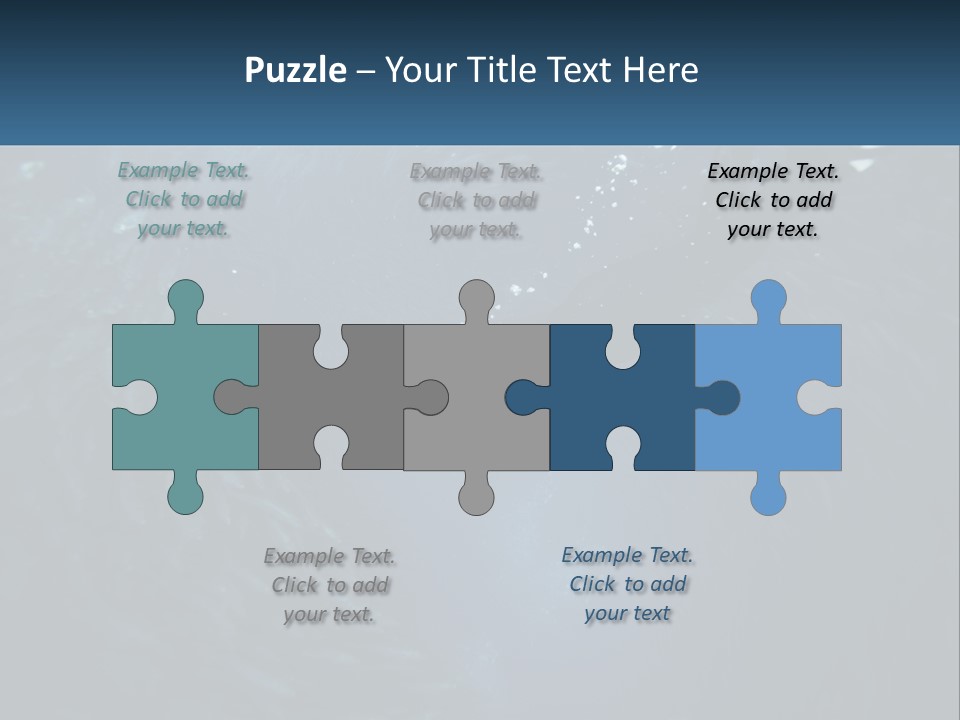 A Person Swimming In The Water Surrounded By Fish PowerPoint Template