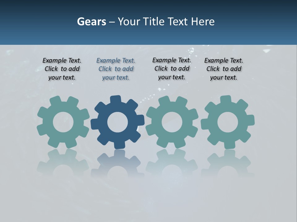 A Person Swimming In The Water Surrounded By Fish PowerPoint Template