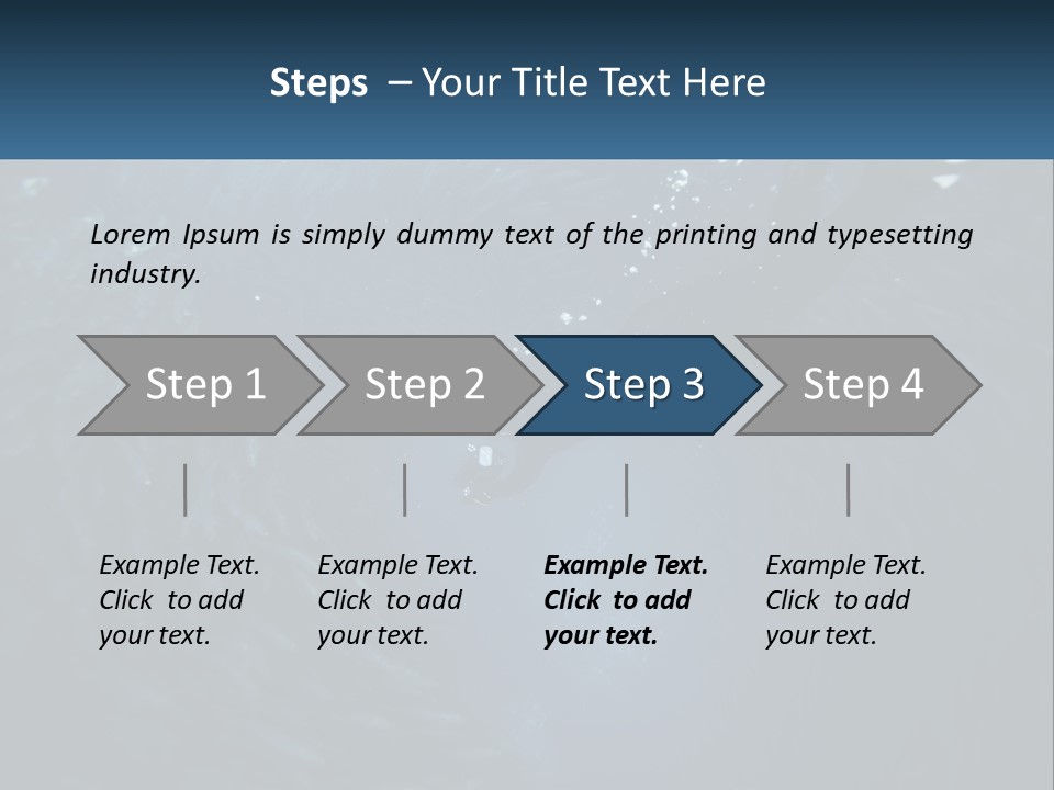 A Person Swimming In The Water Surrounded By Fish PowerPoint Template