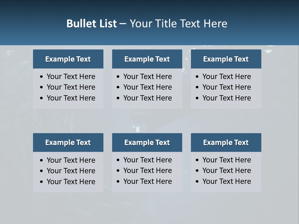 A Person Swimming In The Water Surrounded By Fish PowerPoint Template