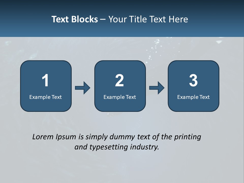 A Person Swimming In The Water Surrounded By Fish PowerPoint Template