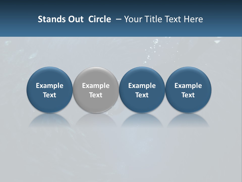 A Person Swimming In The Water Surrounded By Fish PowerPoint Template