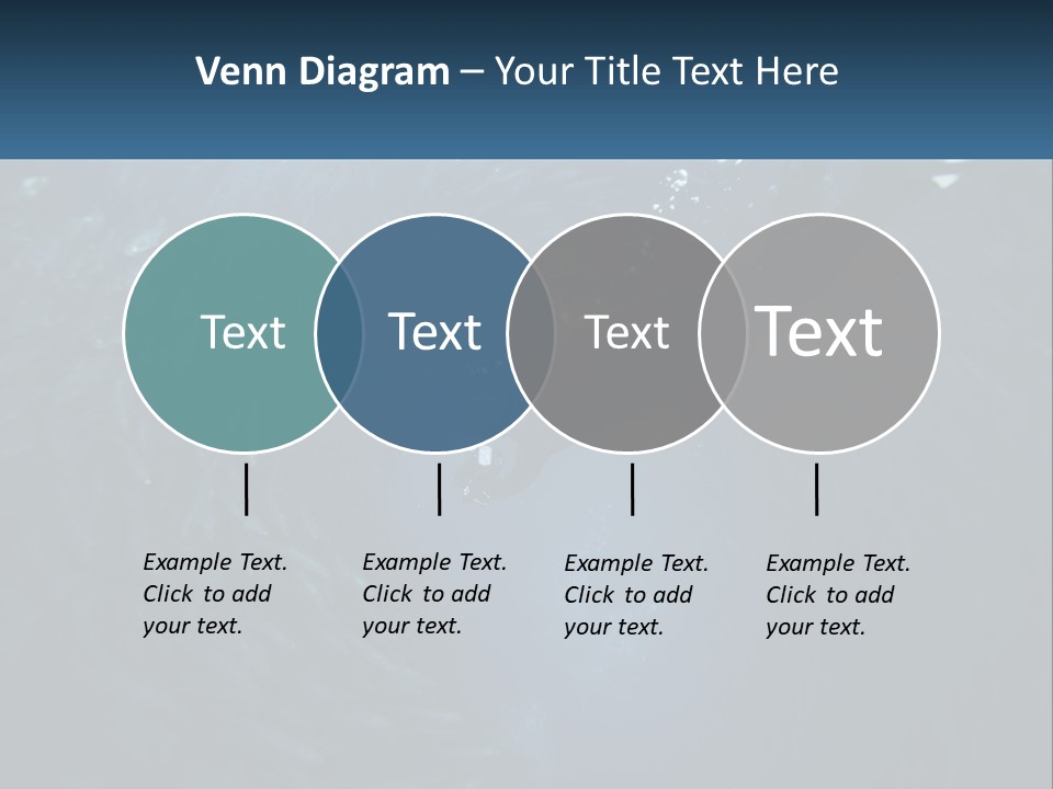 A Person Swimming In The Water Surrounded By Fish PowerPoint Template