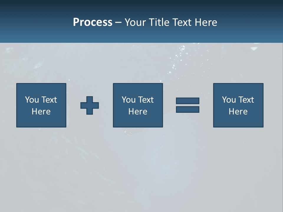 A Person Swimming In The Water Surrounded By Fish PowerPoint Template