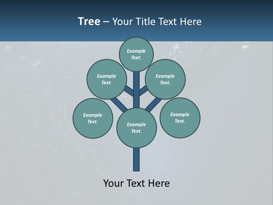 A Person Swimming In The Water Surrounded By Fish PowerPoint Template