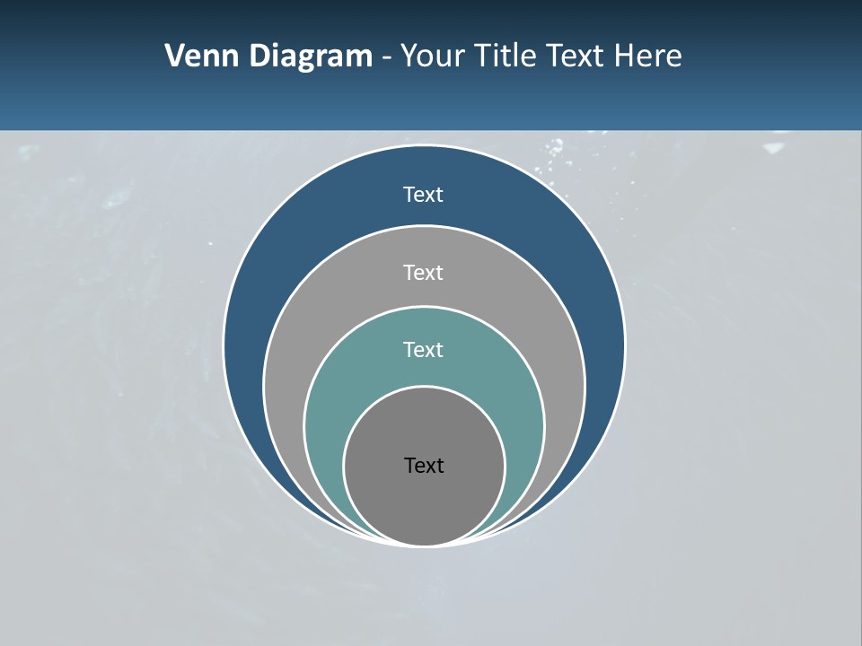 A Person Swimming In The Water Surrounded By Fish PowerPoint Template