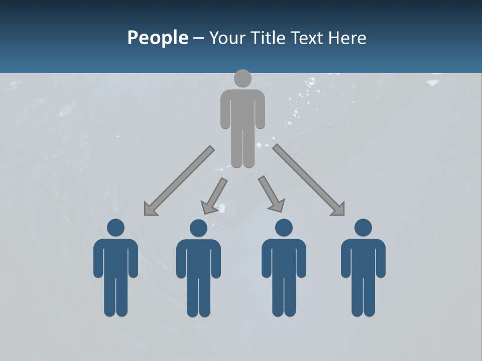 A Person Swimming In The Water Surrounded By Fish PowerPoint Template