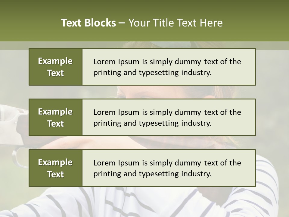 A Girl Is Holding A Gun And Aiming It PowerPoint Template