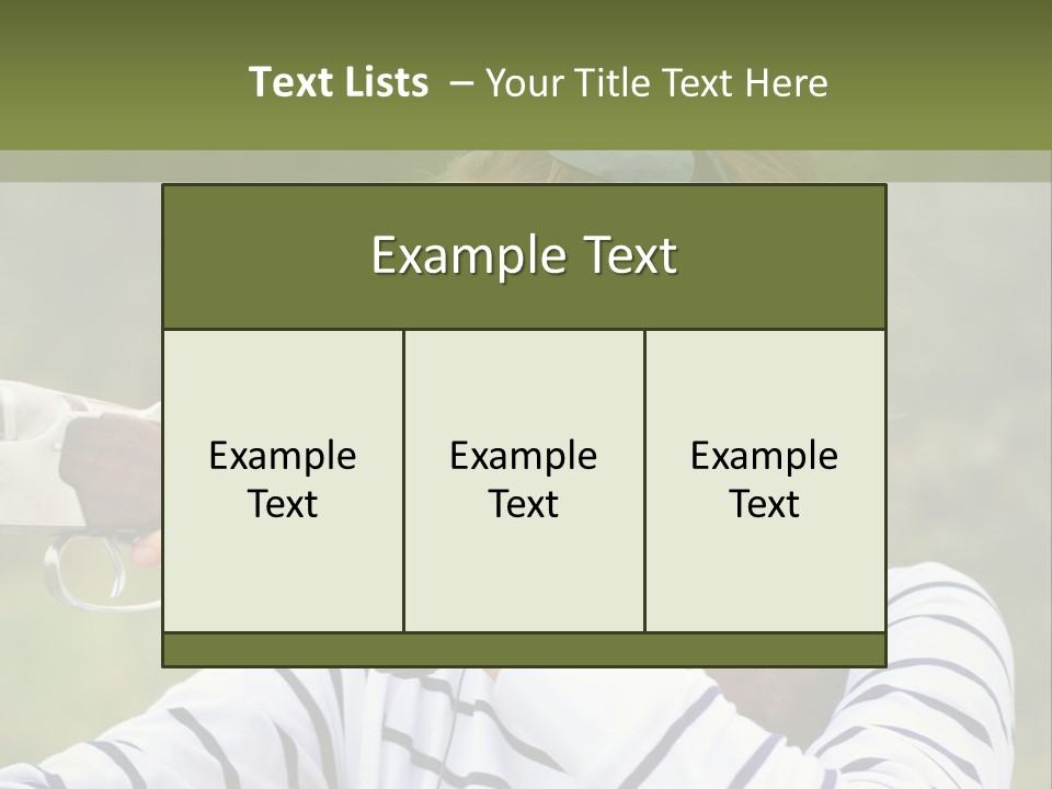 A Girl Is Holding A Gun And Aiming It PowerPoint Template