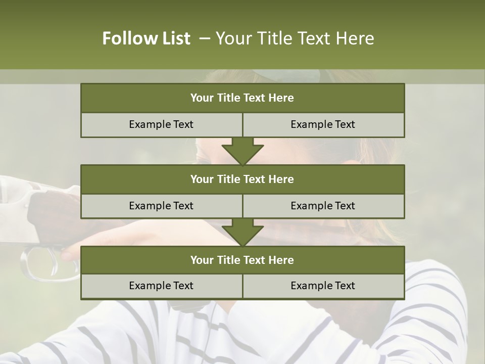 A Girl Is Holding A Gun And Aiming It PowerPoint Template