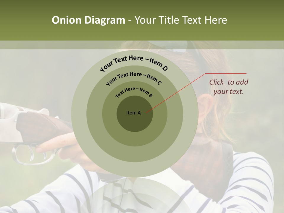 A Girl Is Holding A Gun And Aiming It PowerPoint Template