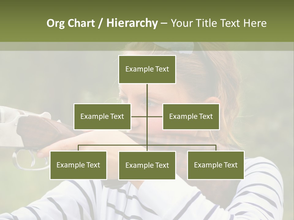 A Girl Is Holding A Gun And Aiming It PowerPoint Template