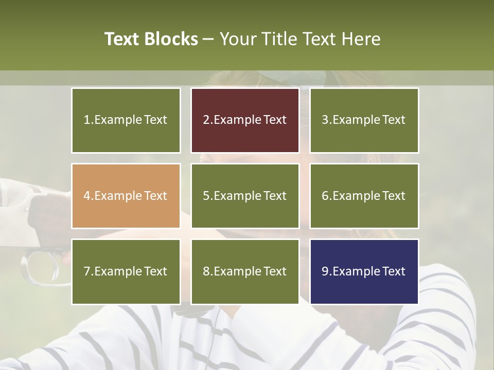 A Girl Is Holding A Gun And Aiming It PowerPoint Template