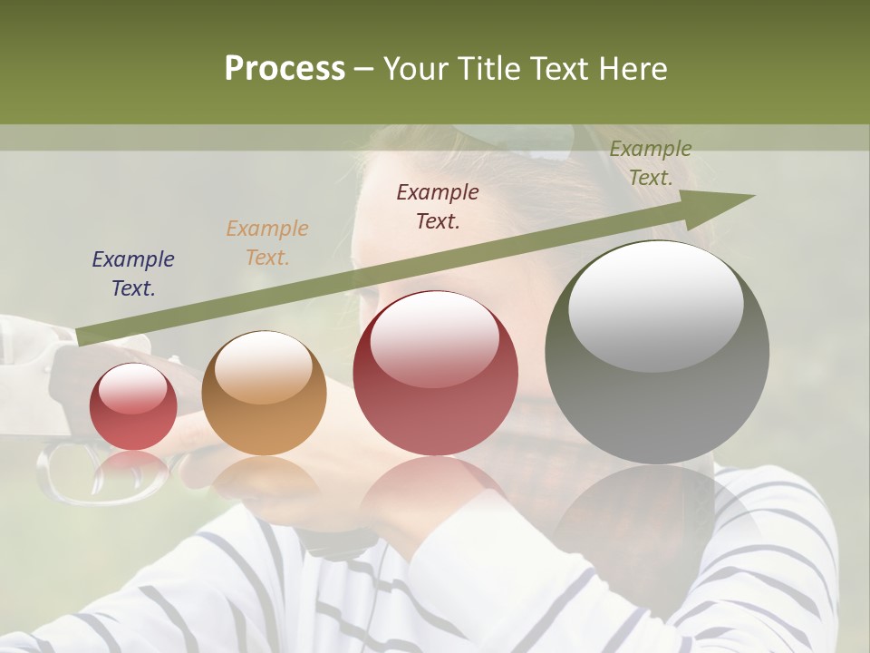 A Girl Is Holding A Gun And Aiming It PowerPoint Template