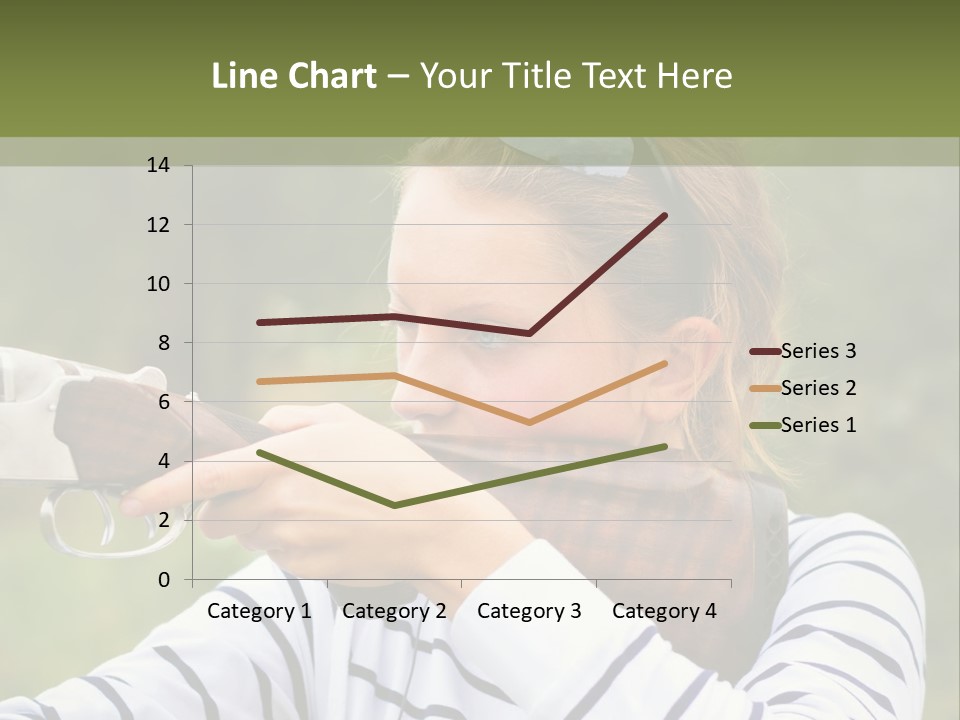 A Girl Is Holding A Gun And Aiming It PowerPoint Template