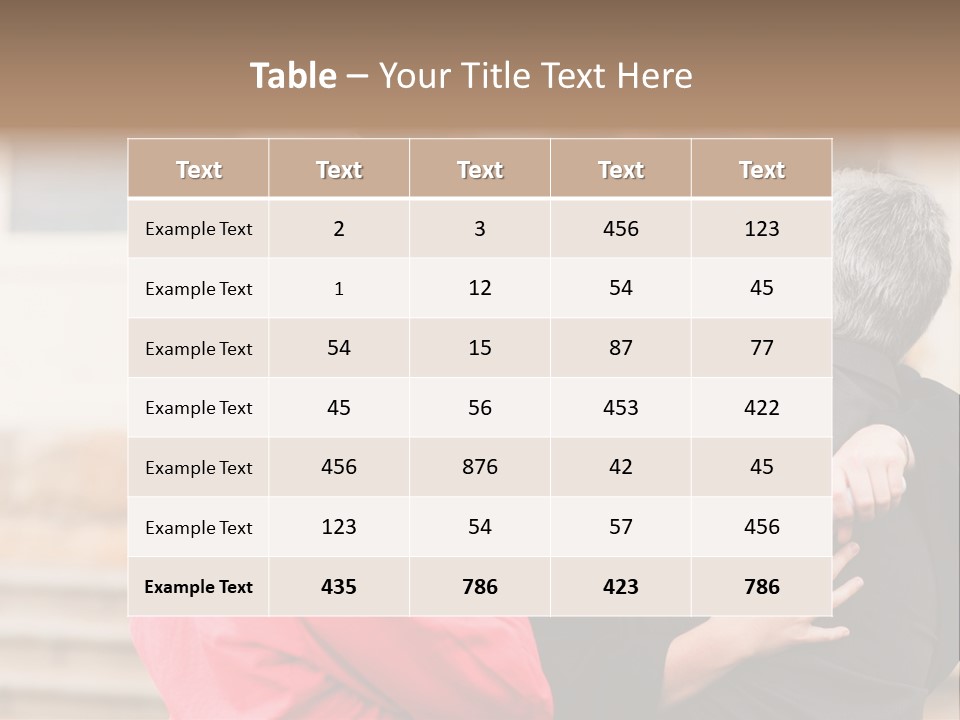 A Woman In A Graduation Gown Hugging A Man PowerPoint Template