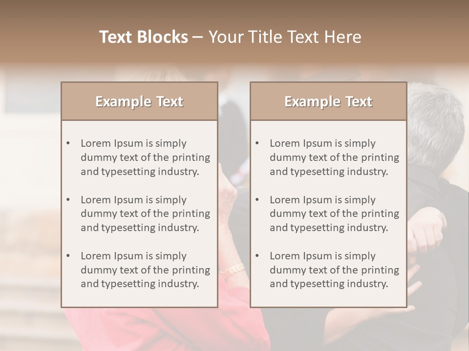 A Woman In A Graduation Gown Hugging A Man PowerPoint Template