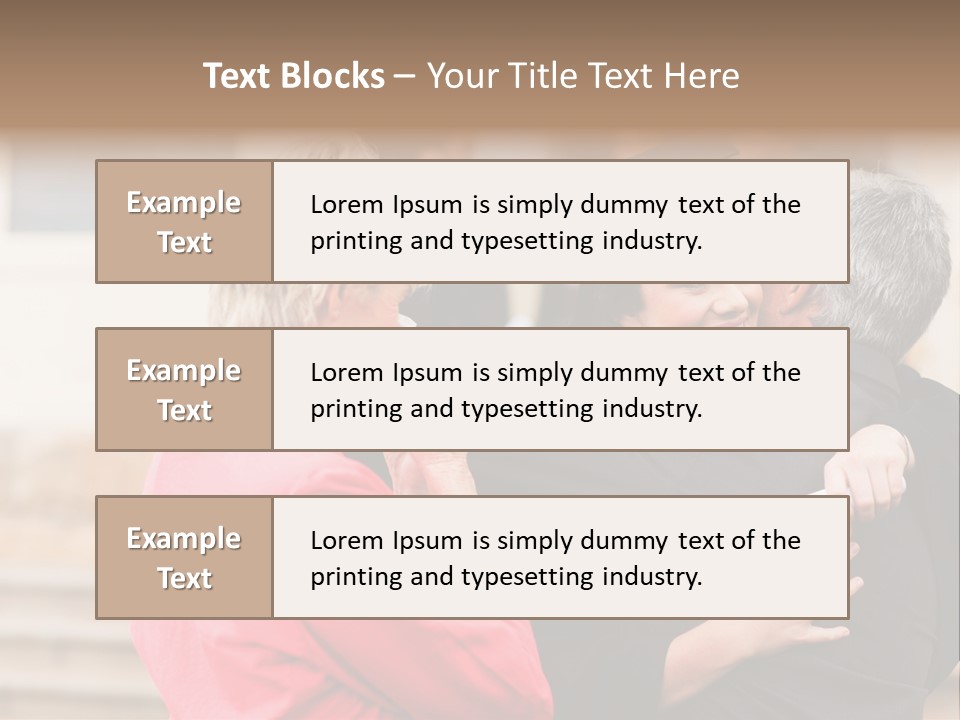 A Woman In A Graduation Gown Hugging A Man PowerPoint Template