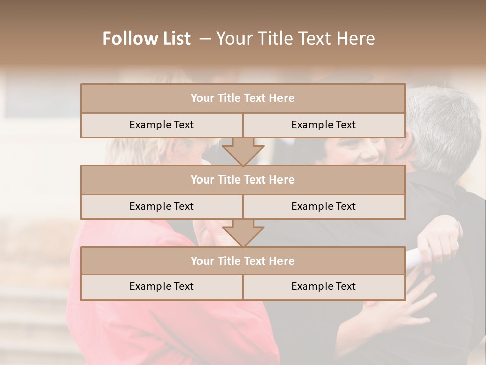 A Woman In A Graduation Gown Hugging A Man PowerPoint Template