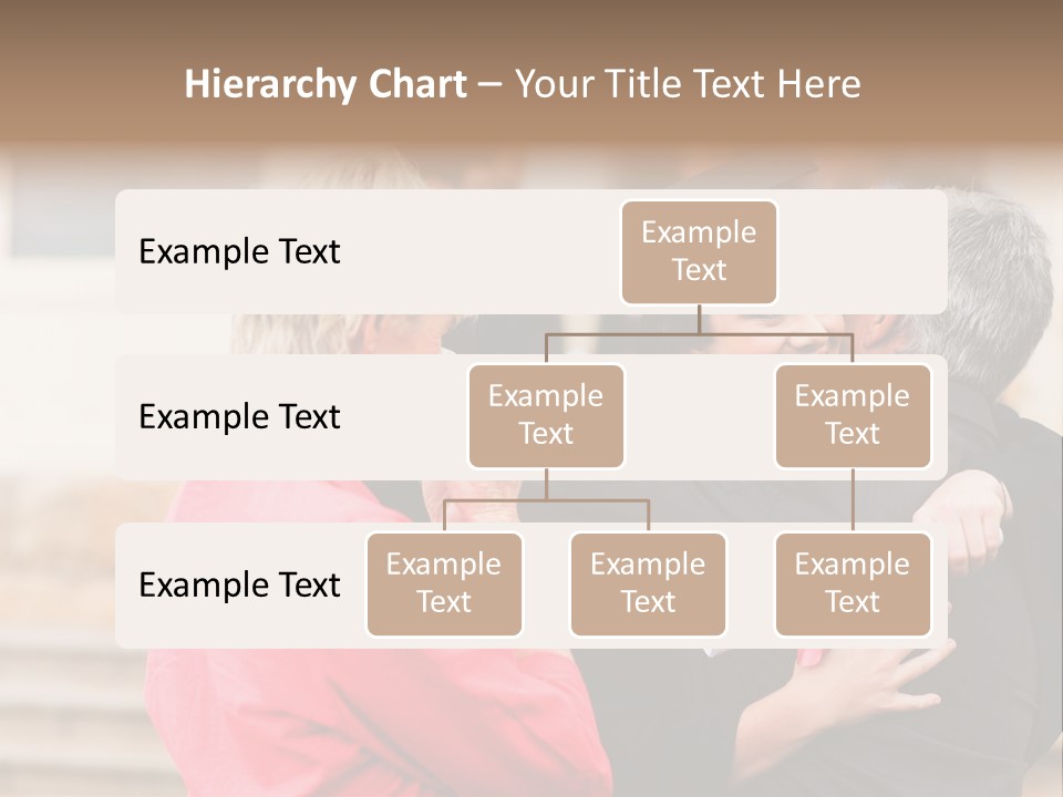 A Woman In A Graduation Gown Hugging A Man PowerPoint Template