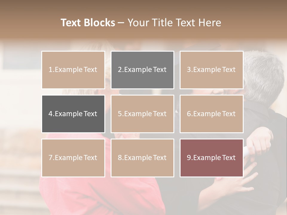 A Woman In A Graduation Gown Hugging A Man PowerPoint Template