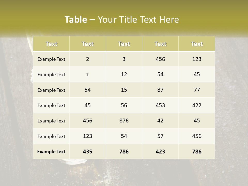 A Glass Of Ice Tea With A Spoon On A Wooden Table PowerPoint Template