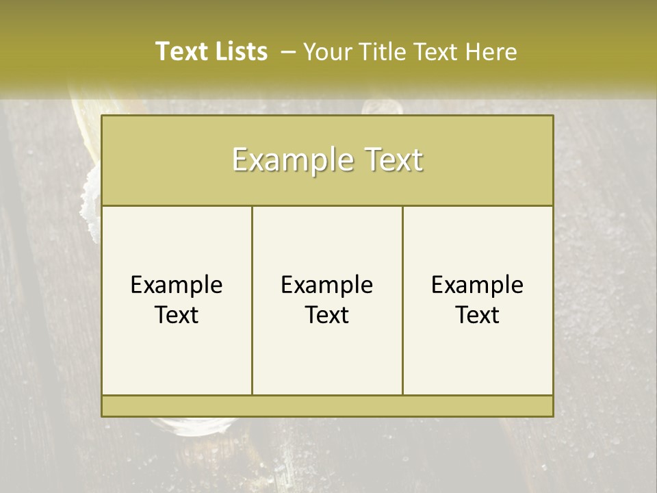 A Glass Of Ice Tea With A Spoon On A Wooden Table PowerPoint Template