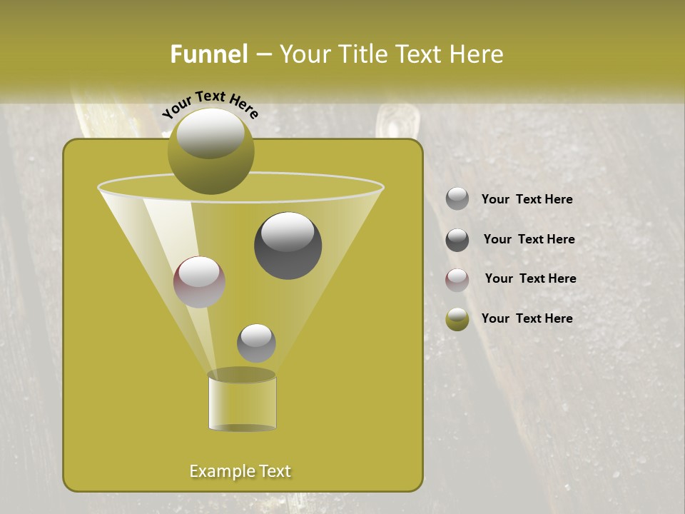 A Glass Of Ice Tea With A Spoon On A Wooden Table PowerPoint Template