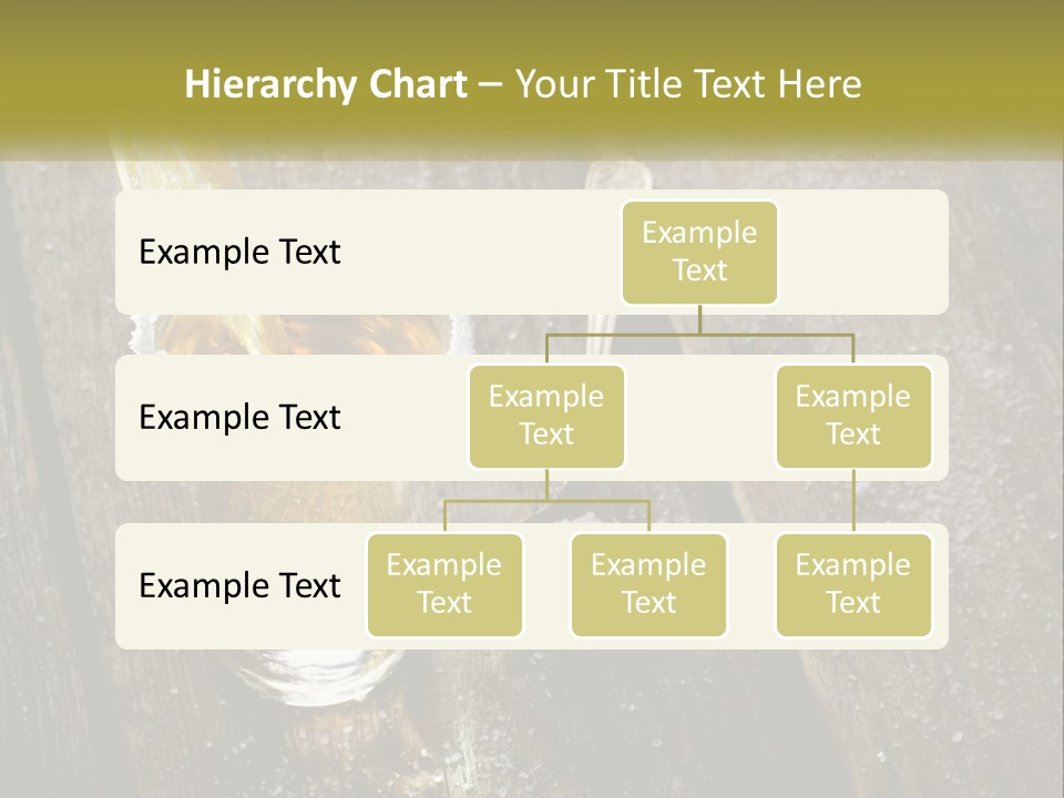 A Glass Of Ice Tea With A Spoon On A Wooden Table PowerPoint Template