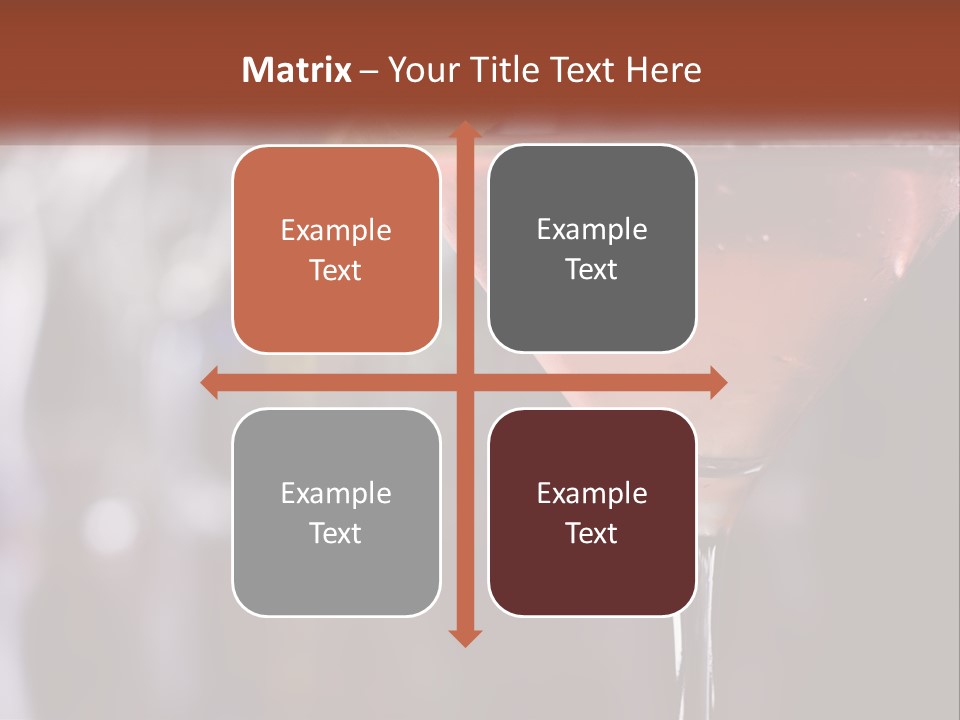 A Pink Cocktail With A Lime Slice On The Rim PowerPoint Template