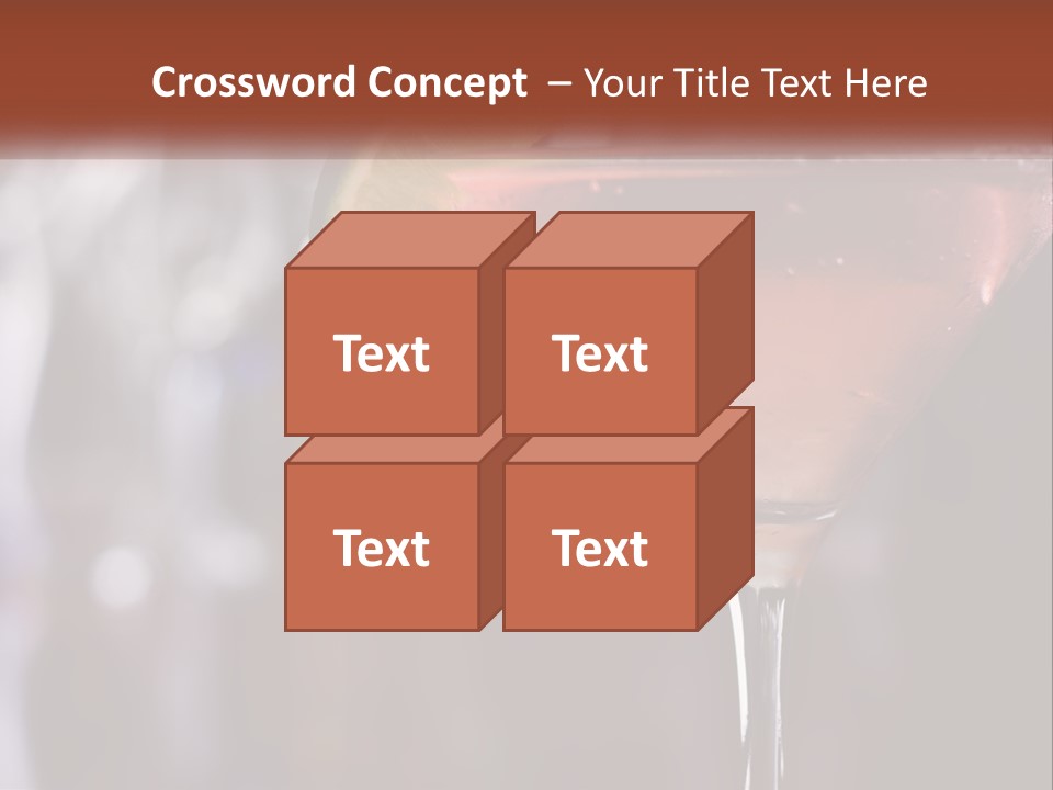 A Pink Cocktail With A Lime Slice On The Rim PowerPoint Template