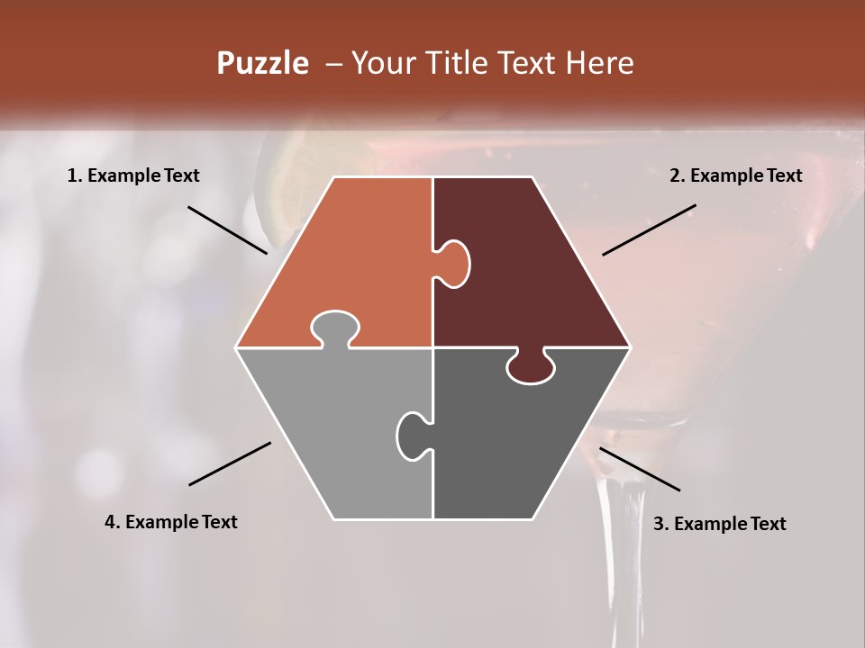 A Pink Cocktail With A Lime Slice On The Rim PowerPoint Template