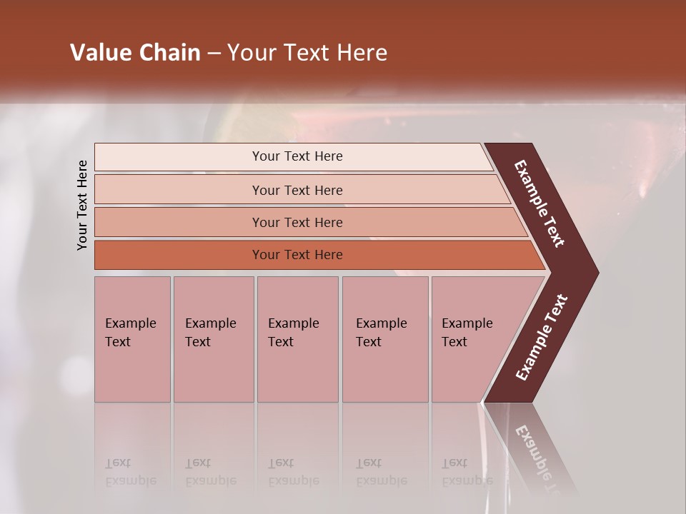 A Pink Cocktail With A Lime Slice On The Rim PowerPoint Template