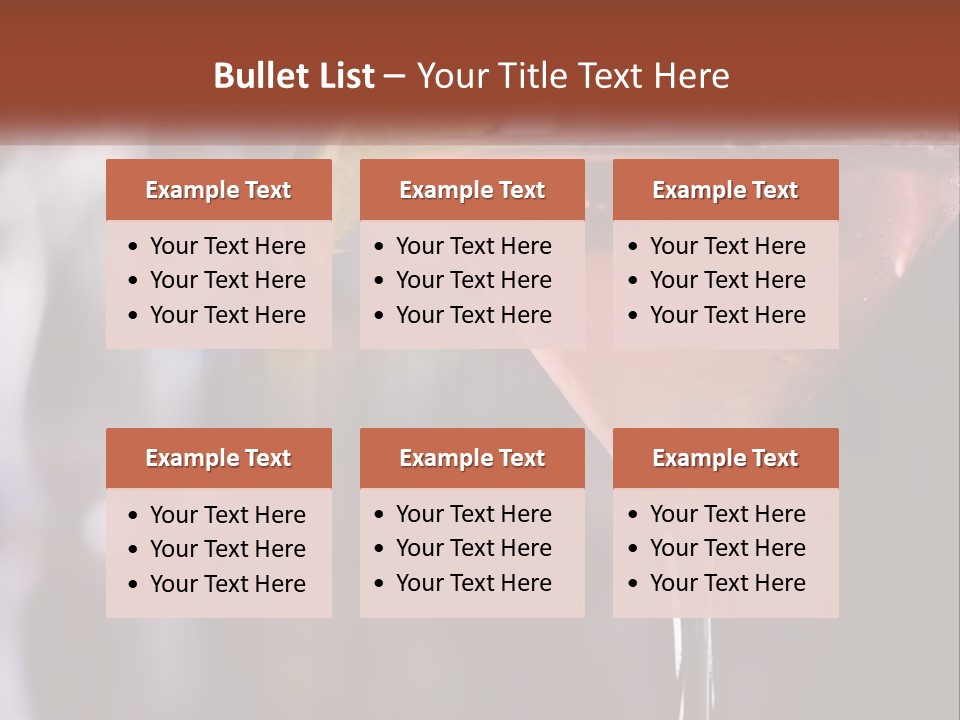 A Pink Cocktail With A Lime Slice On The Rim PowerPoint Template