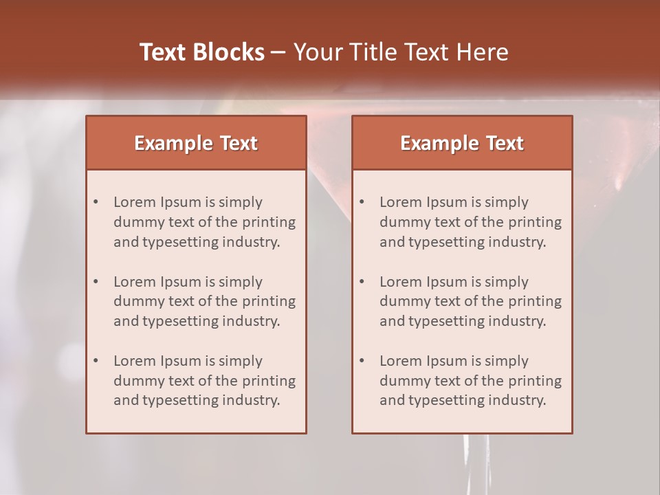 A Pink Cocktail With A Lime Slice On The Rim PowerPoint Template