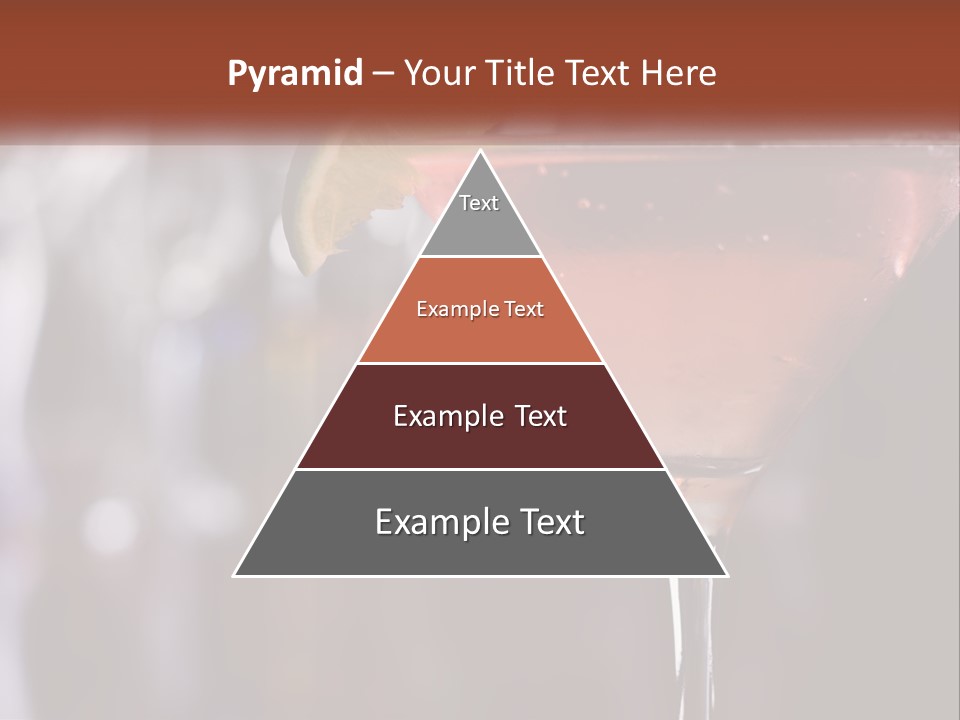 A Pink Cocktail With A Lime Slice On The Rim PowerPoint Template