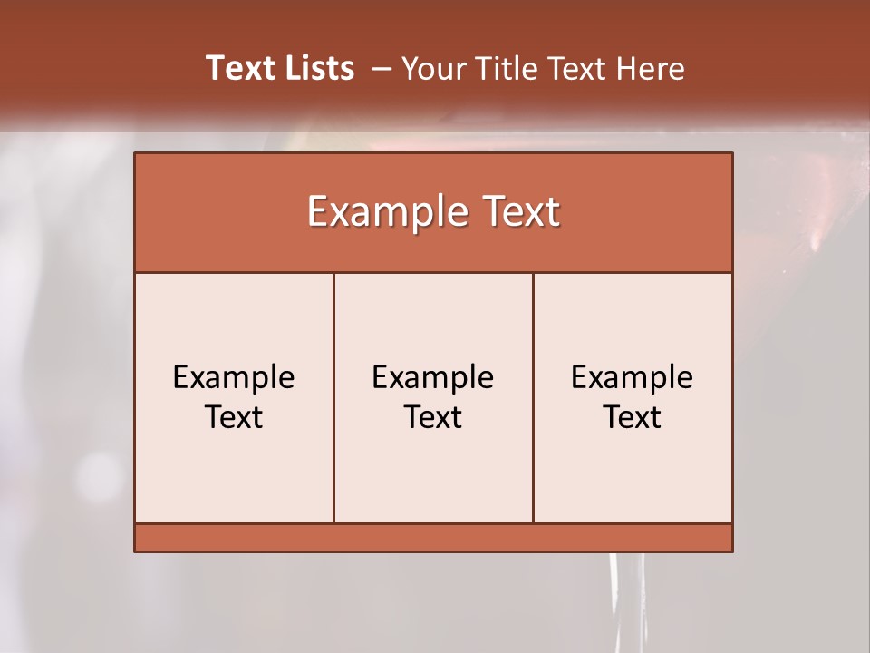 A Pink Cocktail With A Lime Slice On The Rim PowerPoint Template