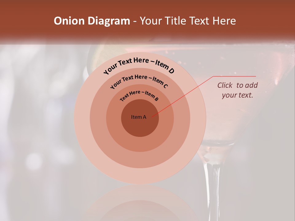 A Pink Cocktail With A Lime Slice On The Rim PowerPoint Template