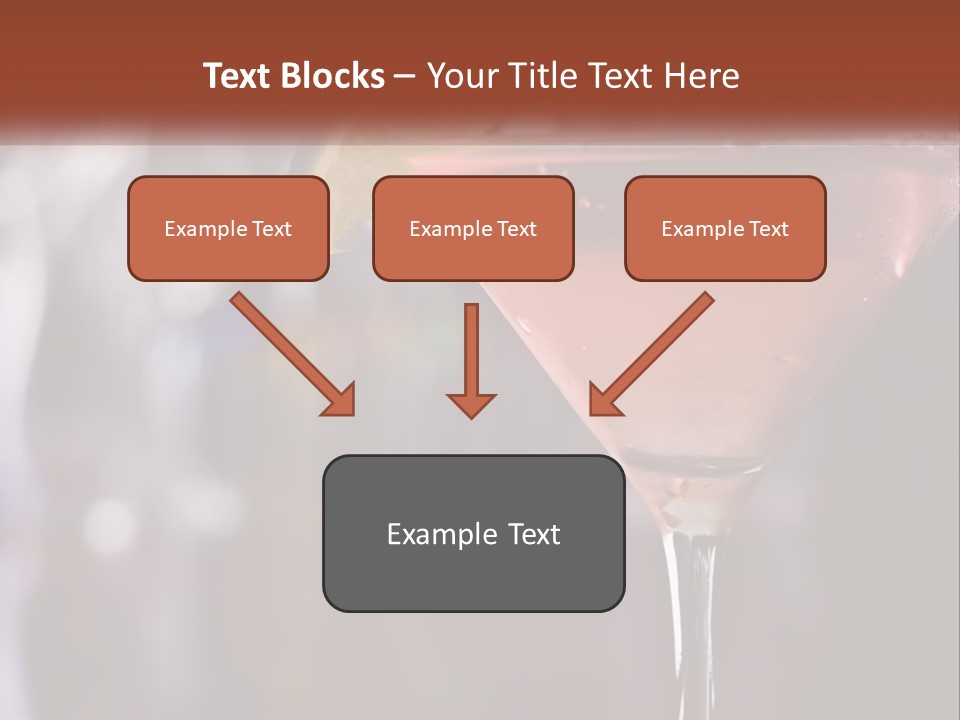 A Pink Cocktail With A Lime Slice On The Rim PowerPoint Template
