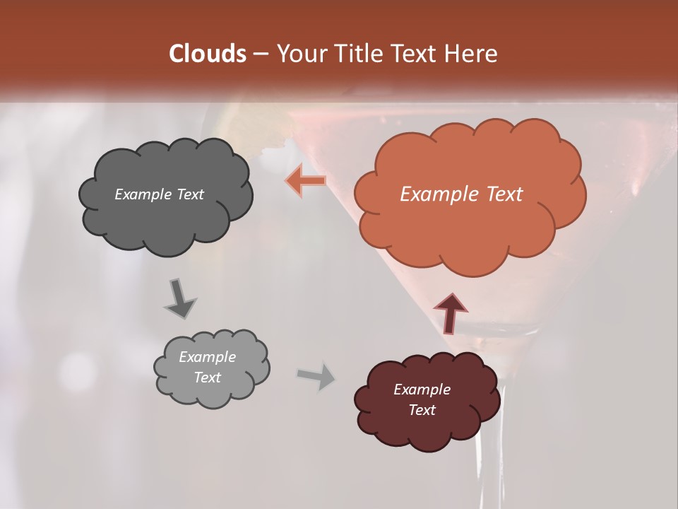 A Pink Cocktail With A Lime Slice On The Rim PowerPoint Template
