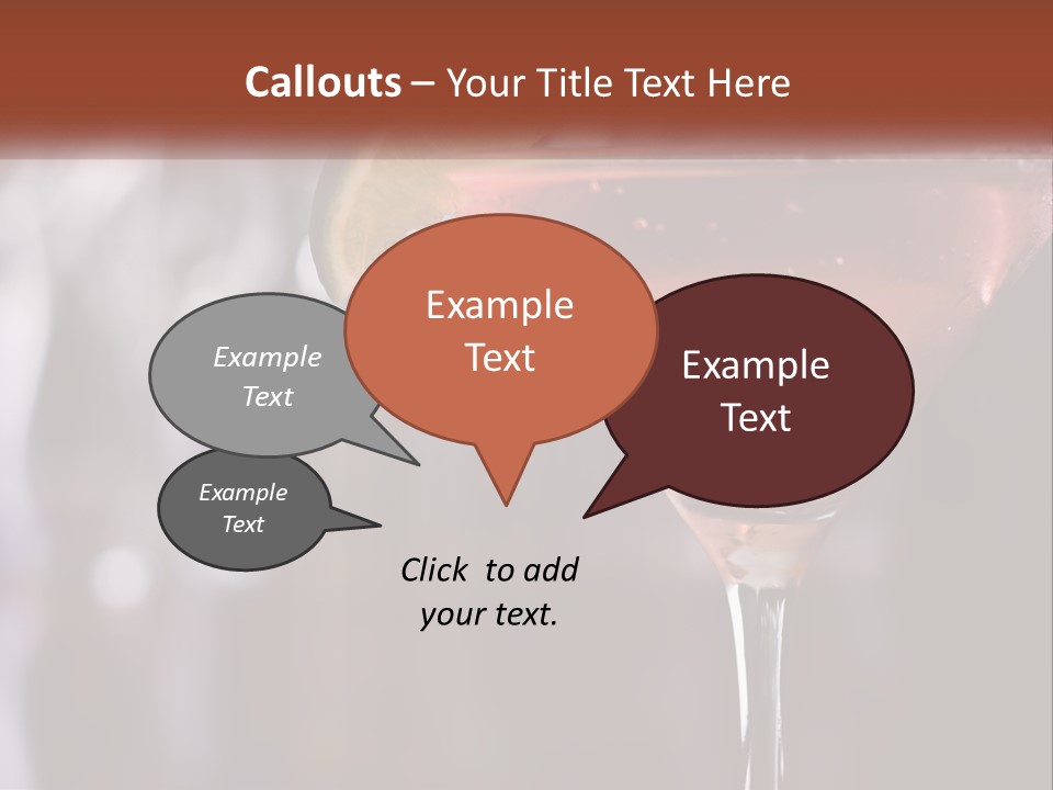 A Pink Cocktail With A Lime Slice On The Rim PowerPoint Template