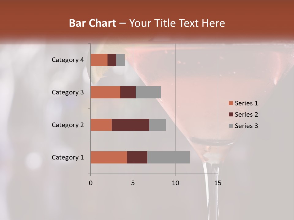 A Pink Cocktail With A Lime Slice On The Rim PowerPoint Template