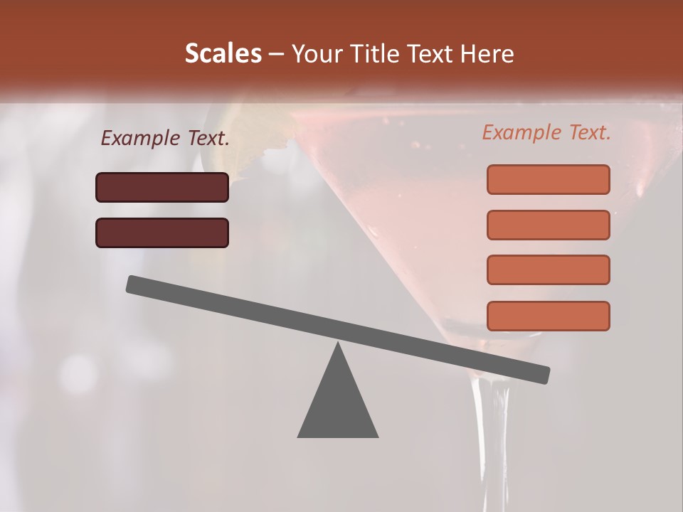 A Pink Cocktail With A Lime Slice On The Rim PowerPoint Template