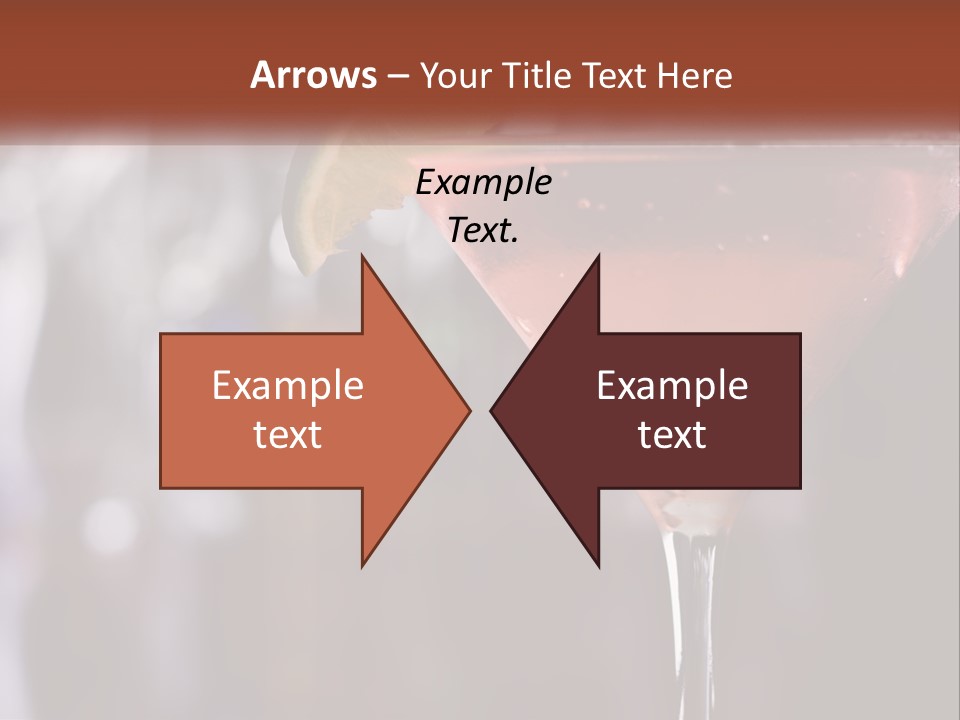 A Pink Cocktail With A Lime Slice On The Rim PowerPoint Template