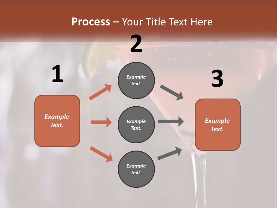 A Pink Cocktail With A Lime Slice On The Rim PowerPoint Template