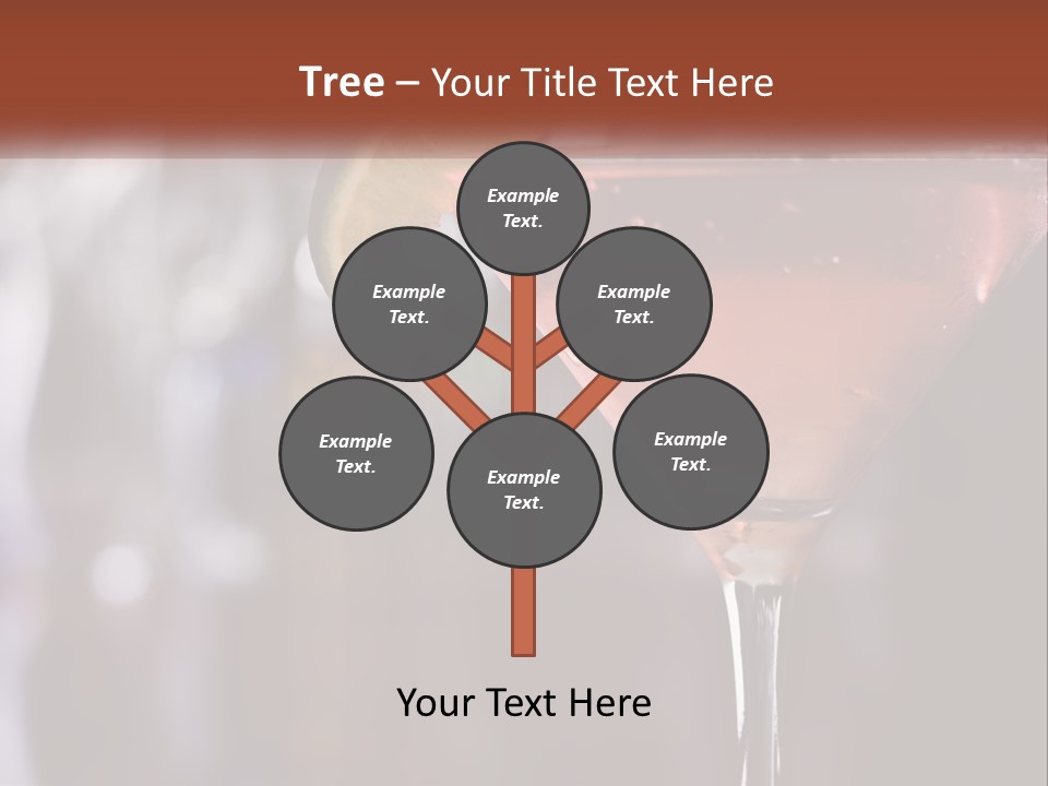 A Pink Cocktail With A Lime Slice On The Rim PowerPoint Template