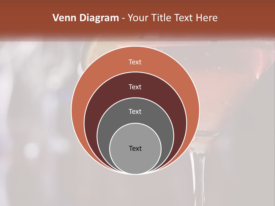 A Pink Cocktail With A Lime Slice On The Rim PowerPoint Template